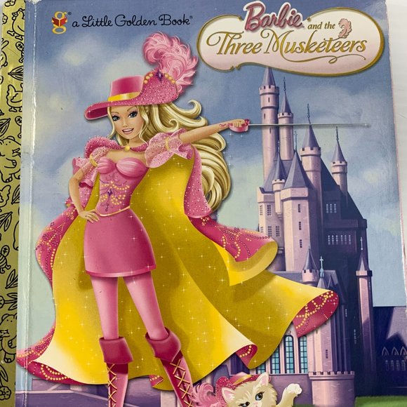 Little Golden Book Barbie and the Three Musketeers Ephemera Junk Journal - Picture 2 of 5